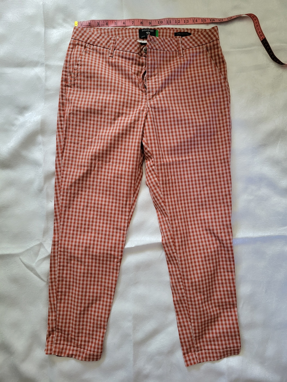 Dockers Women’s Red Gingham Chinos